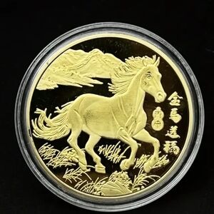 Gold Coin with Horse Design